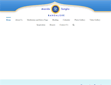 Tablet Screenshot of anandabangalore.org